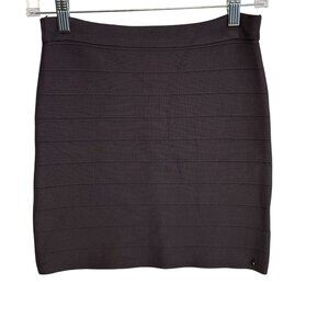 Guess Bandage Gray Mini Pencil Skirt Size M BodyCon Y2K  Minimalist
